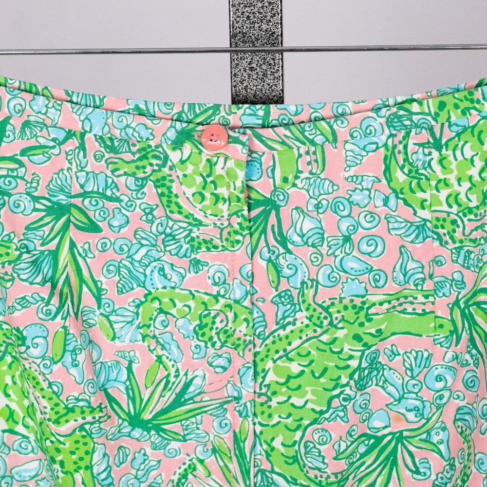 Vintage Lilly Pulitzer See Ya Later Alligator Skirt Size 4 Preppy Tropical Beach - Picture 5 of 6
